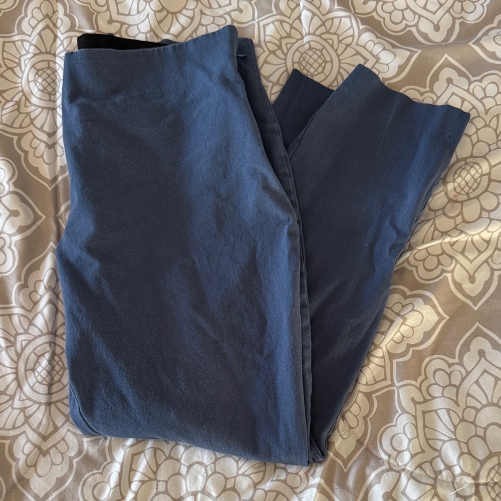 A New Day Women’s Blue Stretch Side Zipper Pant with Pockets Size 14